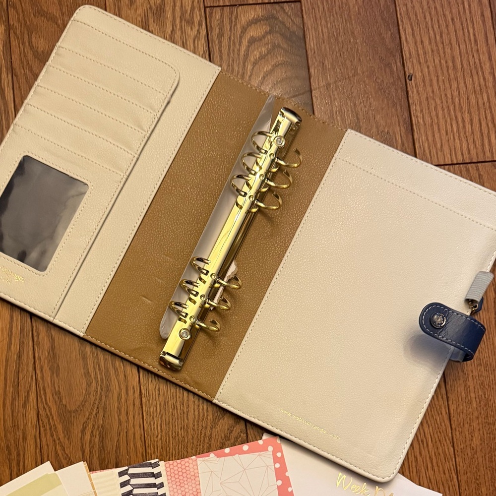 Cream and Blue Planner with Inserts - Picture 3 of 17
